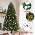 9 ft Deluxe Pre-Lit Christmas Tree – Deluxe Pre-Lit Artificial Christmas Tree - Image 3
