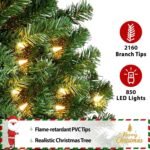 9 ft Deluxe Pre-Lit Christmas Tree – Deluxe Pre-Lit Artificial Christmas Tree - Image 2