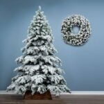 12 ft Snow-Covered Christmas Tree – Snow-Covered Artificial Christmas Tree for Large Rooms